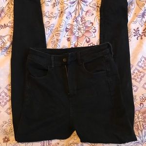 American Eagle black denim skinny jeans